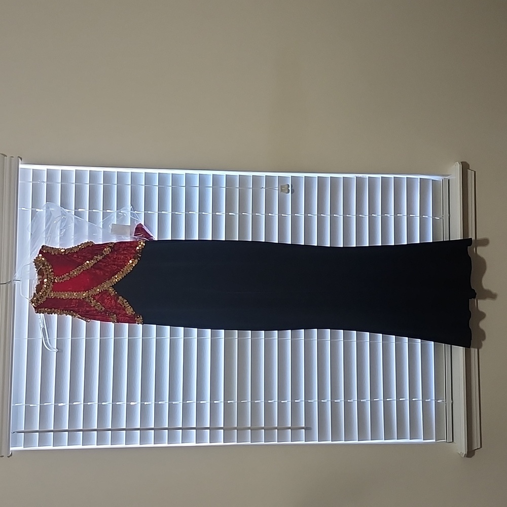 Burgundy and Black Unitard